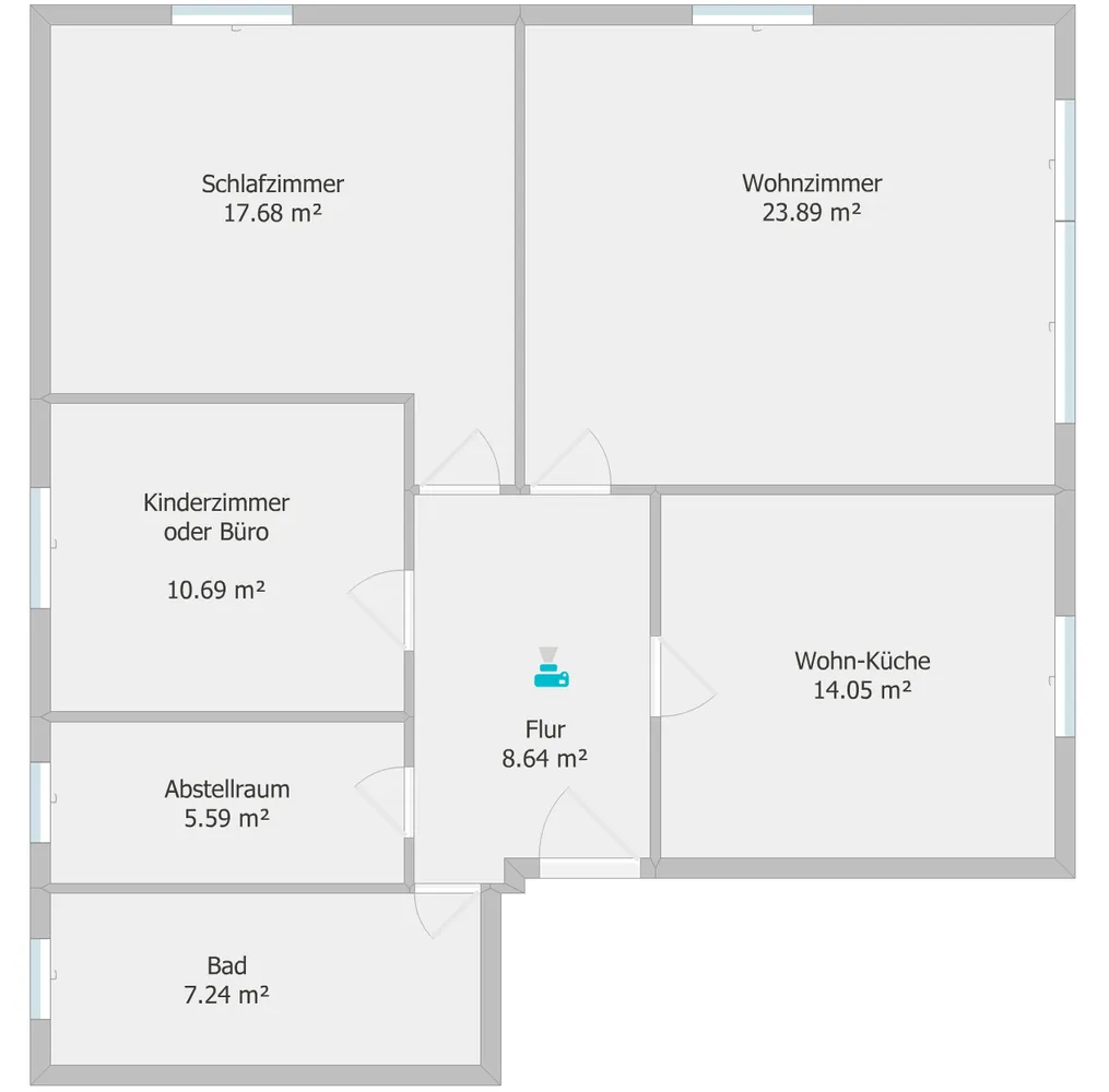 4 Zimmer Wohnung mit 90 m² in Landshut – Bild 5