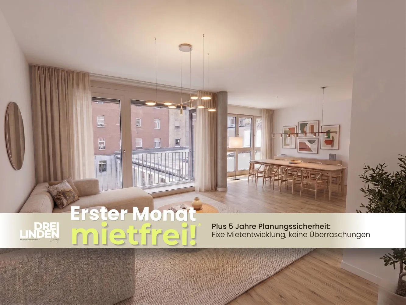 3 Zimmer Wohnung mit 94 m² in Leipzig – Bild 1