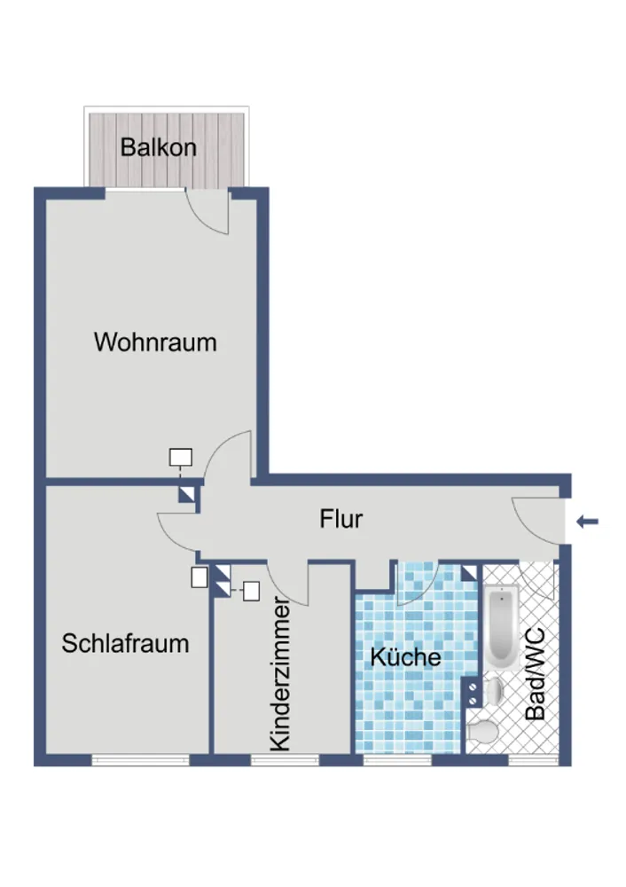 3 room apartment with 62 m² in Frankfurt am Main – Photo 3