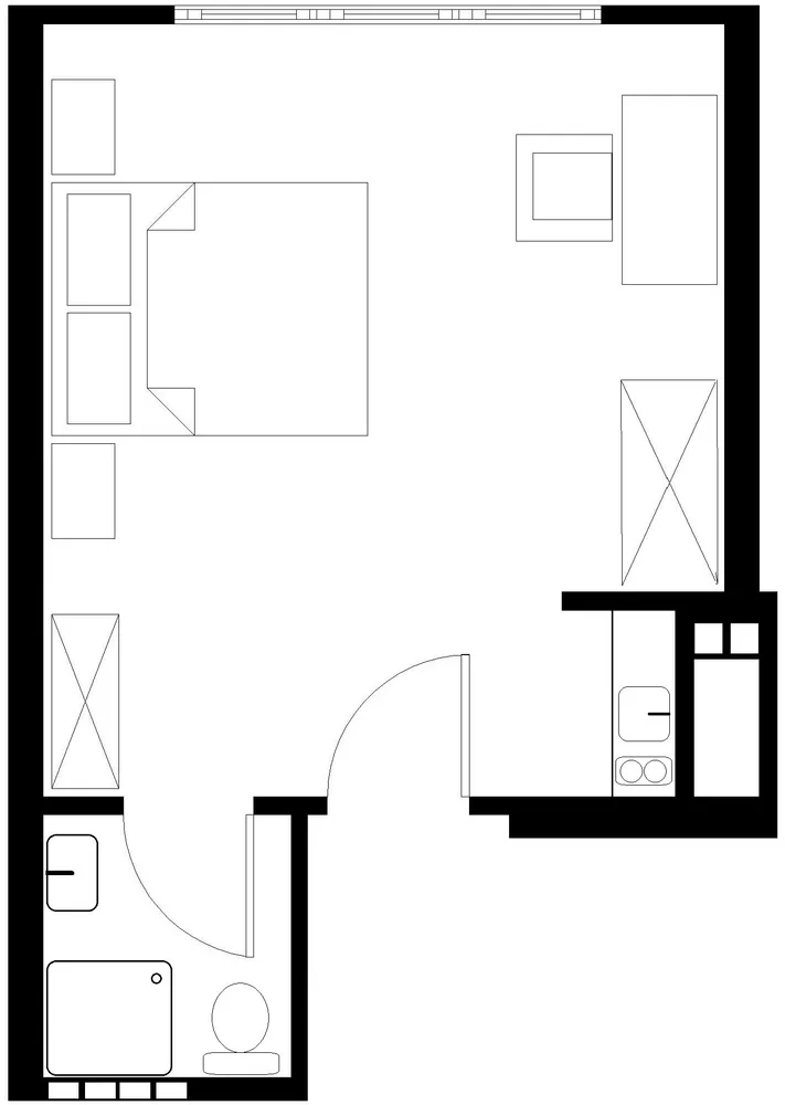 1 Zimmer Wohnung mit 20 m² in Hamburg – Bild 3