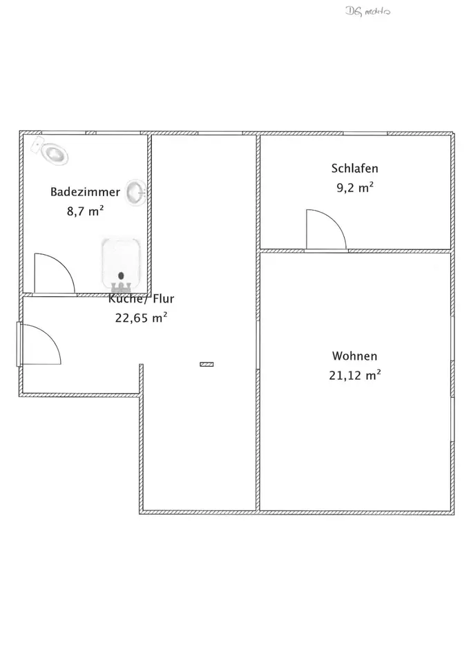 2 Zimmer Wohnung mit 53 m² in Sonneberg – Bild 4
