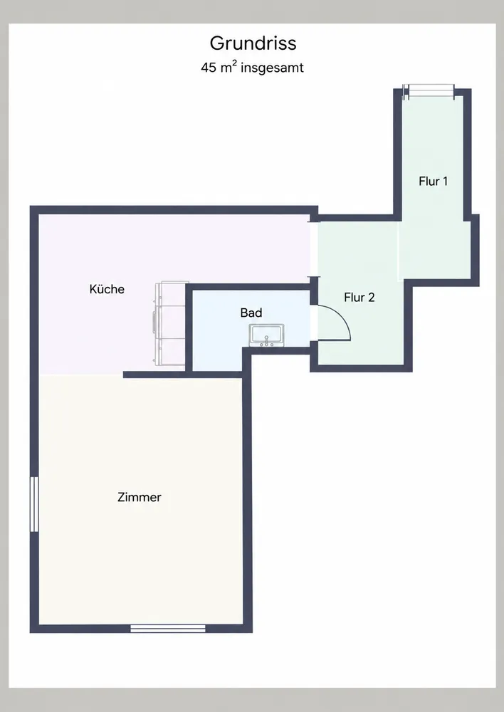 1 Zimmer Wohnung mit 45 m² in München – Bild 8