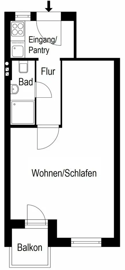 2 Zimmer Wohnung mit 34 m² in Kassel – Bild 9