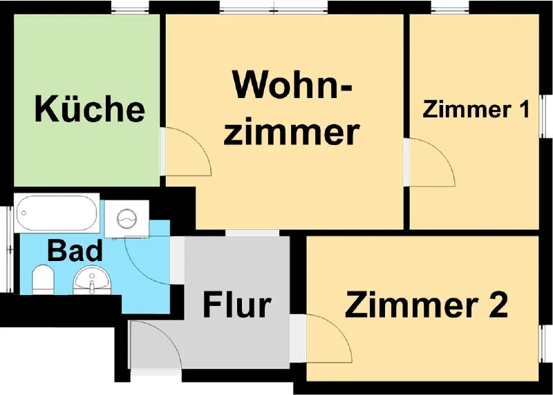 3 Zimmer Wohnung mit 56 m² in Pirna – Bild 5