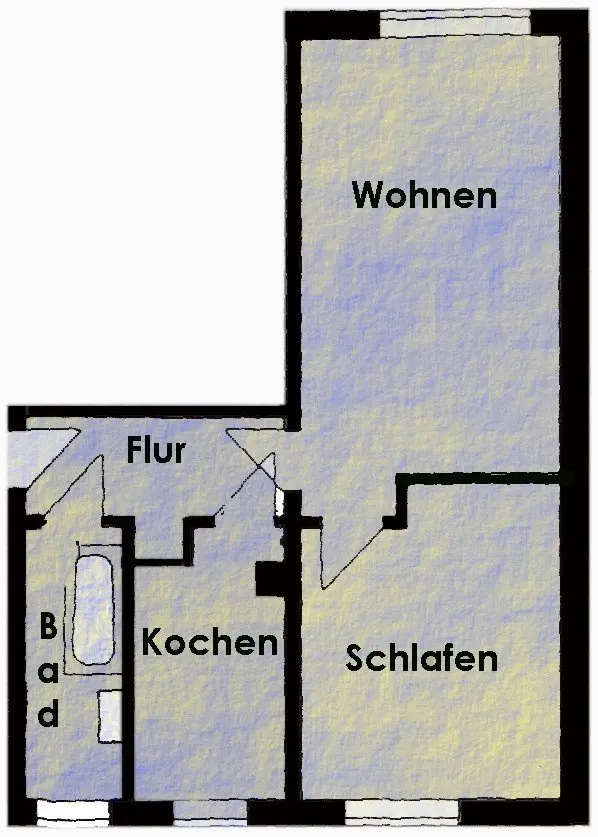 2 Zimmer Wohnung mit 56 m² in Altenburg – Bild 5