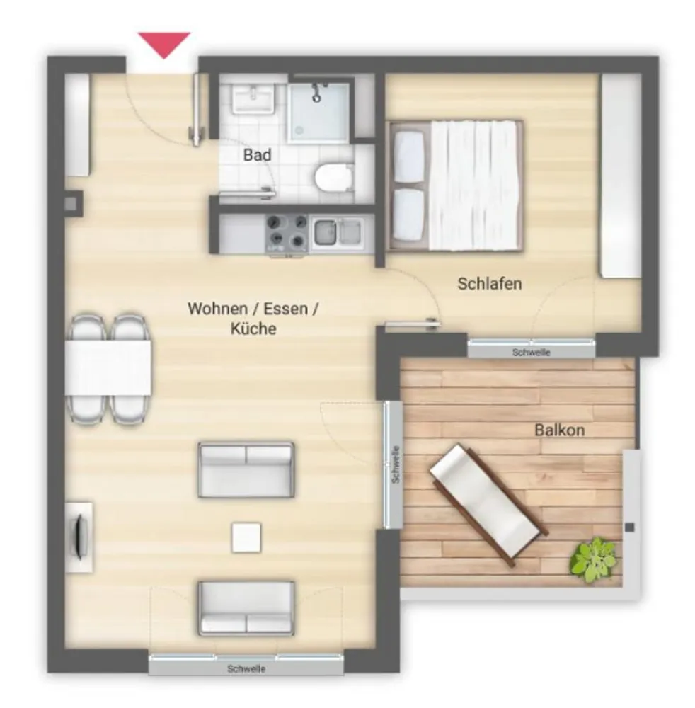 2 Zimmer Wohnung mit 58 m² in Nürnberg – Bild 8