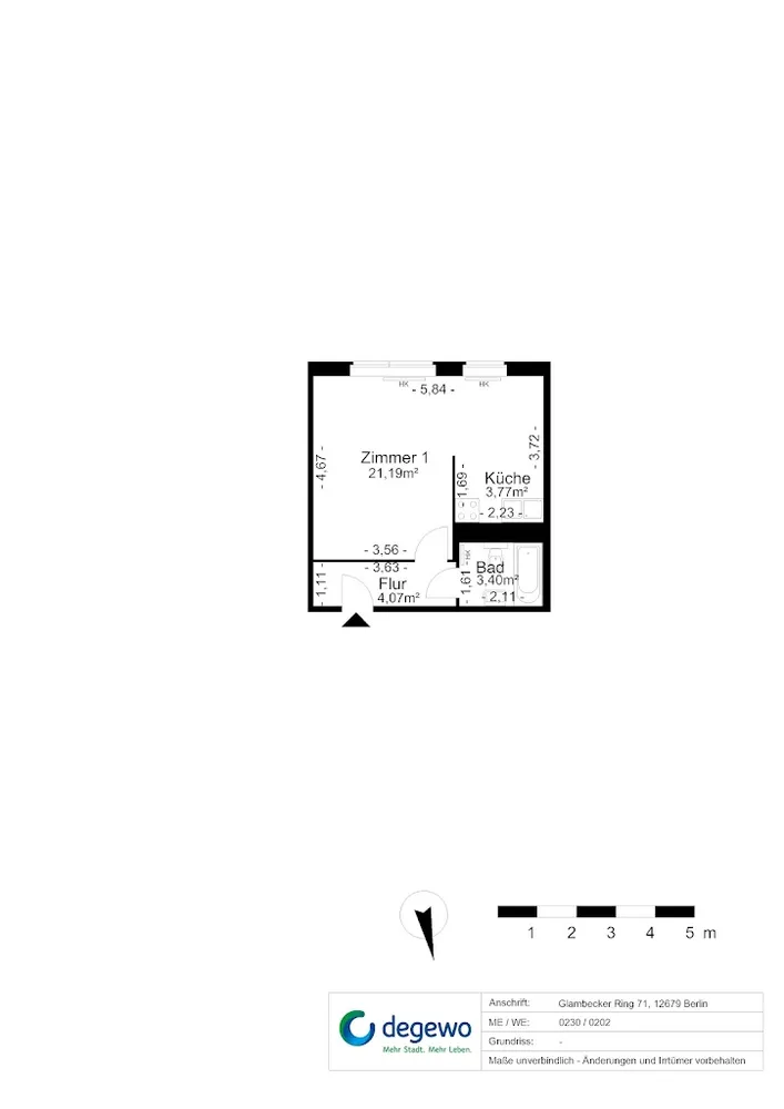 1 room apartment with 33 m² in Berlin – Photo 7