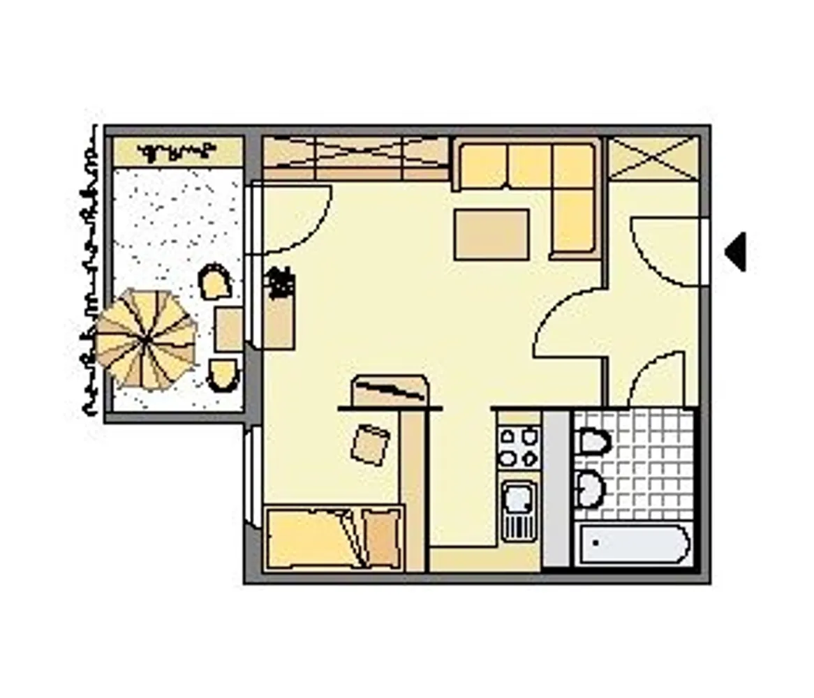 1 Zimmer Wohnung mit 36 m² in Gera – Bild 3
