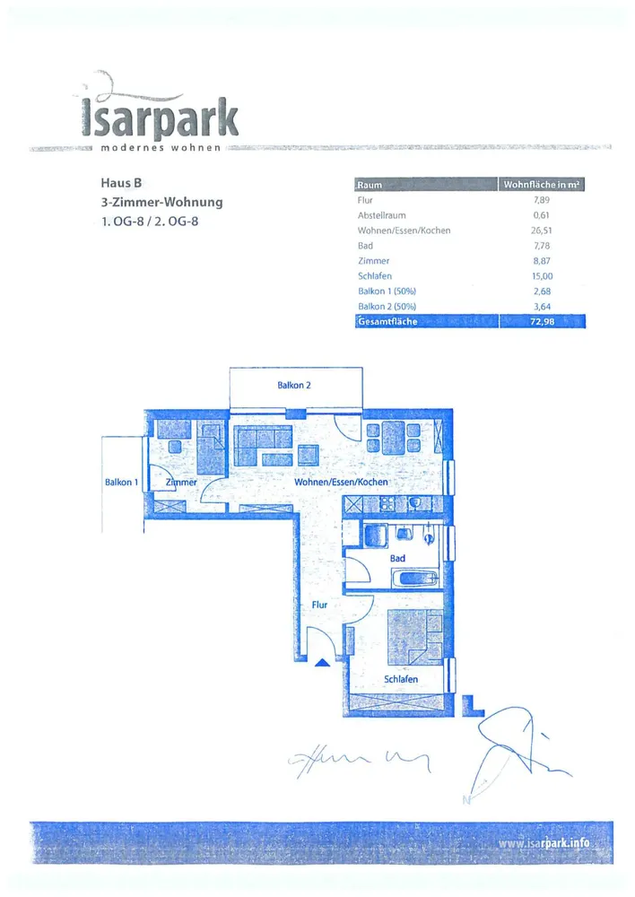 3 Zimmer Wohnung mit 73 m² in Rosenheim – Bild 3