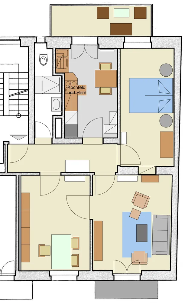 3 Zimmer Wohnung mit 69 m² in Freiburg im Breisgau – Bild 1