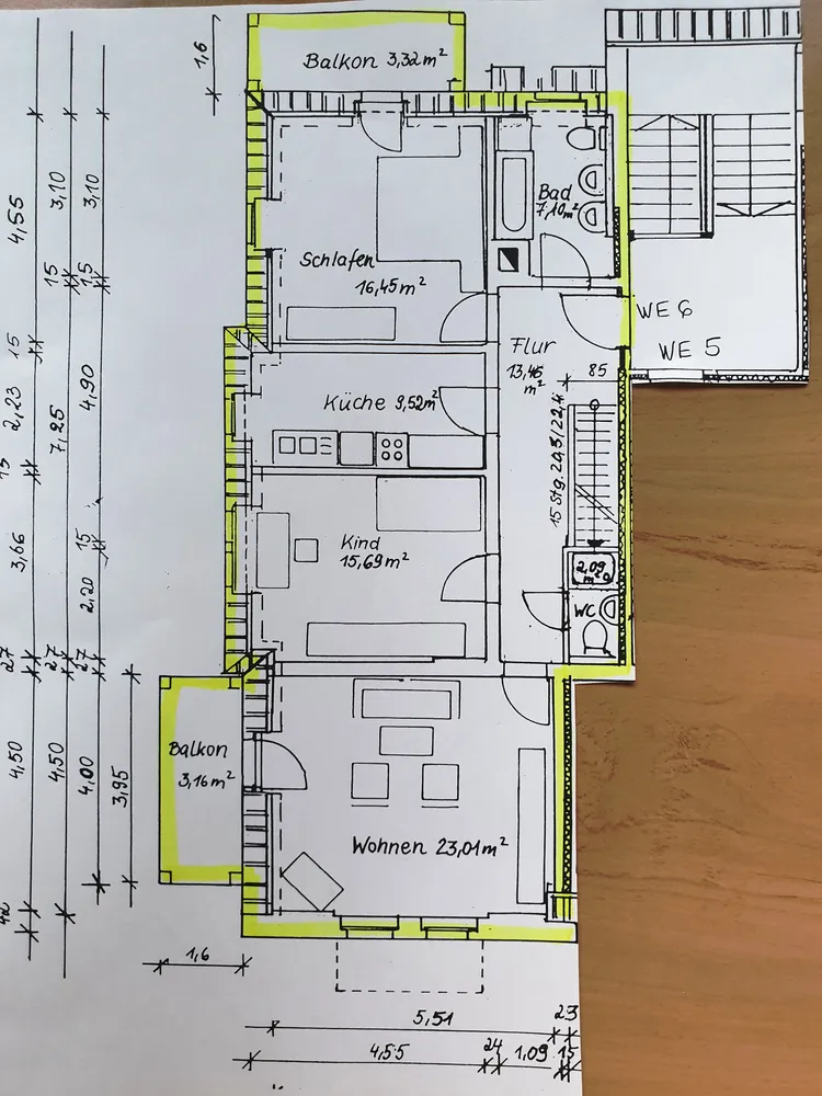 4 room apartment with 108 m² in Dresden – Photo 3