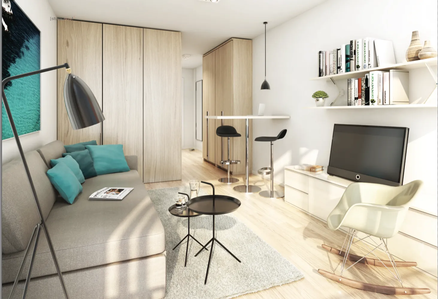 1 Zimmer Wohnung mit 21 m² in Augsburg – Bild 1