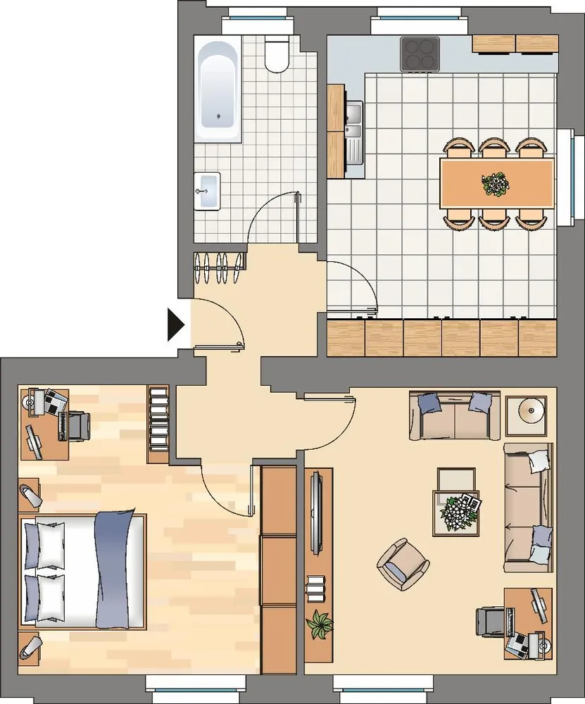 2 Zimmer Wohnung mit 65 m² in Dortmund – Bild 2