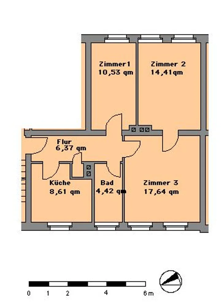 3 Zimmer Wohnung mit 62 m² in Görlitz – Bild 1
