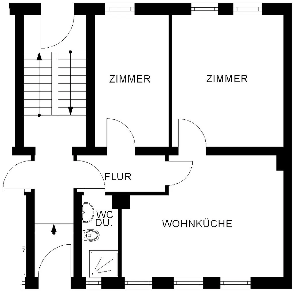 2 Zimmer Wohnung mit 45 m² in Hagen – Bild 2