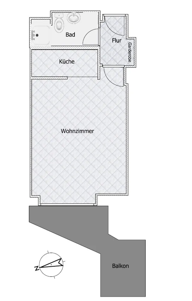 1 Zimmer Wohnung mit 35 m² in Düsseldorf – Bild 11
