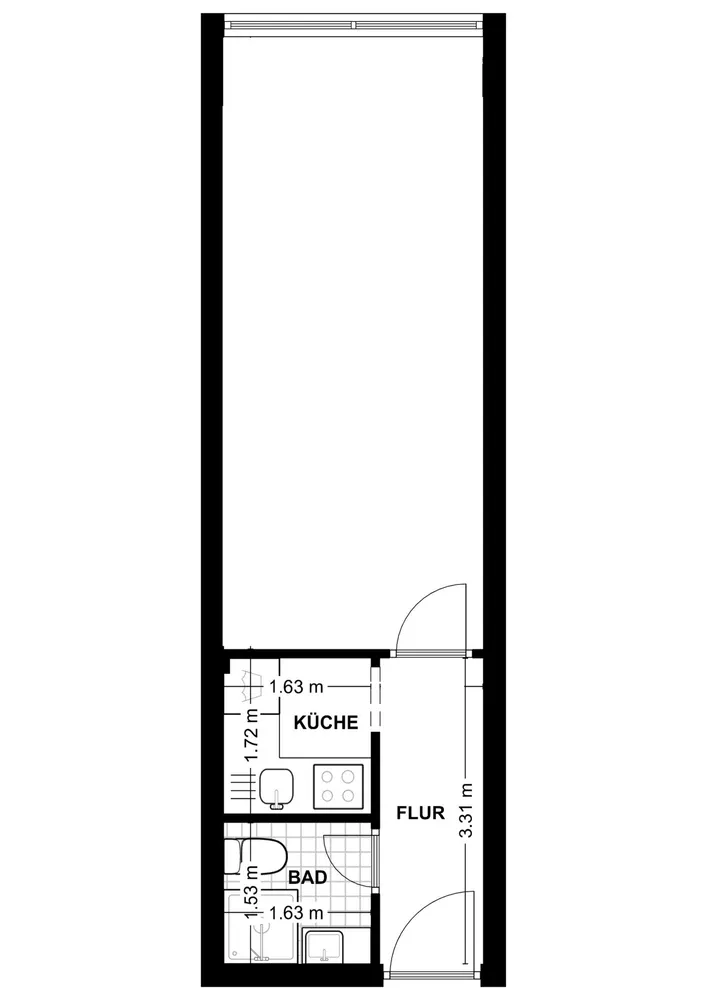 1 Zimmer Wohnung mit 28 m² in Hannover – Bild 6