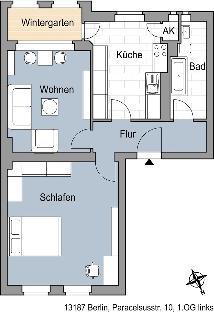 2 Zimmer Wohnung mit 63 m² in Berlin – Bild 2