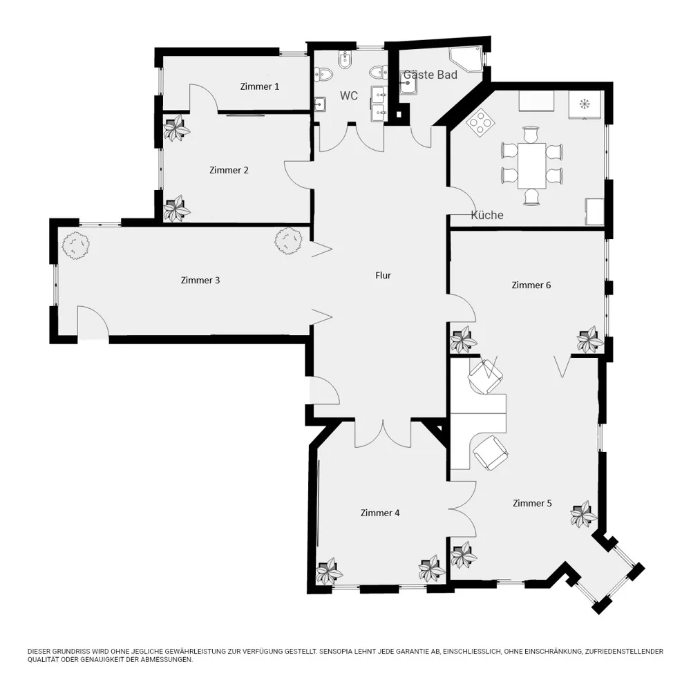 6 Zimmer Wohnung mit 180 m² in Leipzig – Bild 2