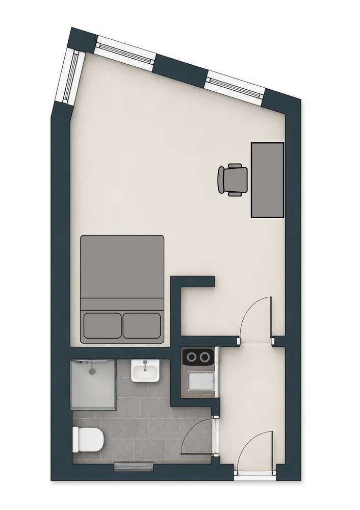1 Zimmer Wohnung mit 23 m² in Bochum – Bild 6