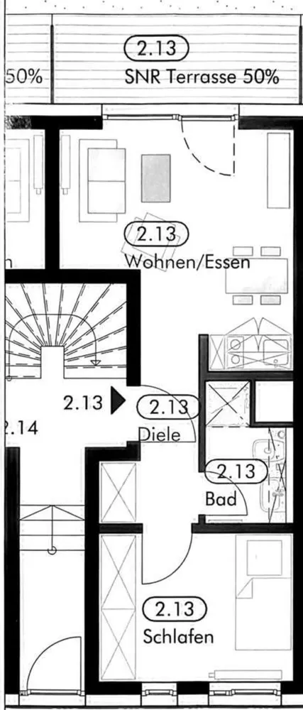 2 Zimmer Wohnung mit 35 m² in Regensburg – Bild 2