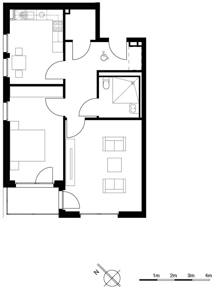 2 Zimmer Wohnung mit 75 m² in Elmshorn – Bild 2