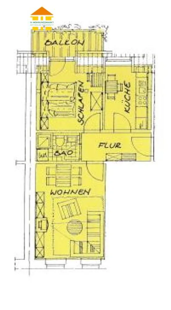 2 room apartment with 52 m² in Chemnitz – Photo 7
