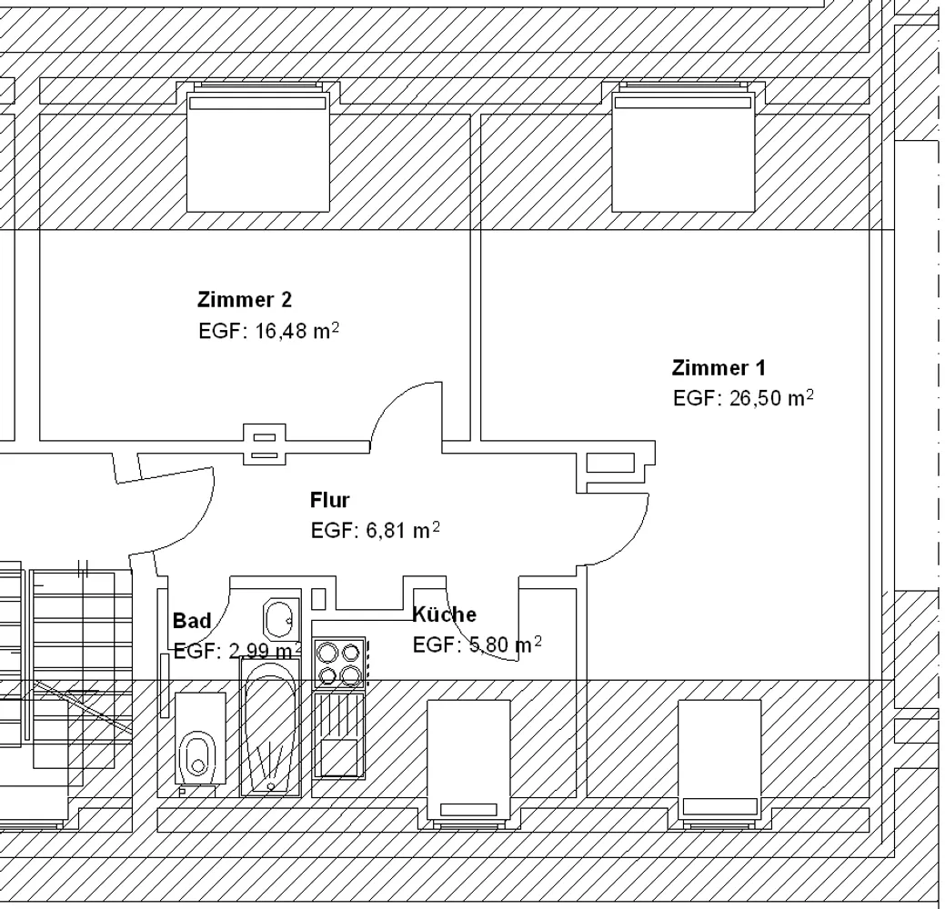 2 Zimmer Wohnung mit 59 m² in Kassel – Bild 2