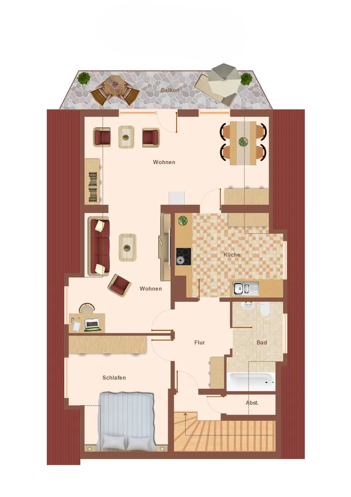 3 Zimmer Wohnung mit 64 m² in Hamburg – Bild 7