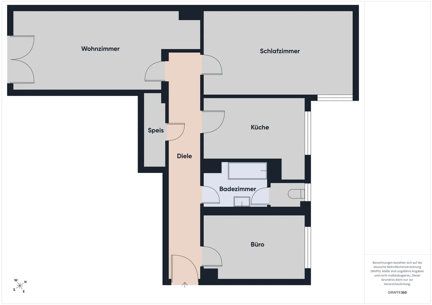 3 Zimmer Wohnung mit 84 m² in Augsburg – Bild 3
