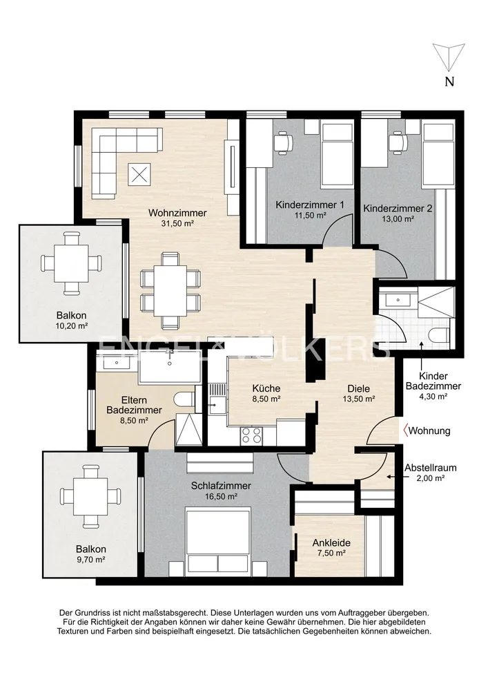 4 Zimmer Wohnung mit 125 m² in Frankfurt am Main – Bild 12