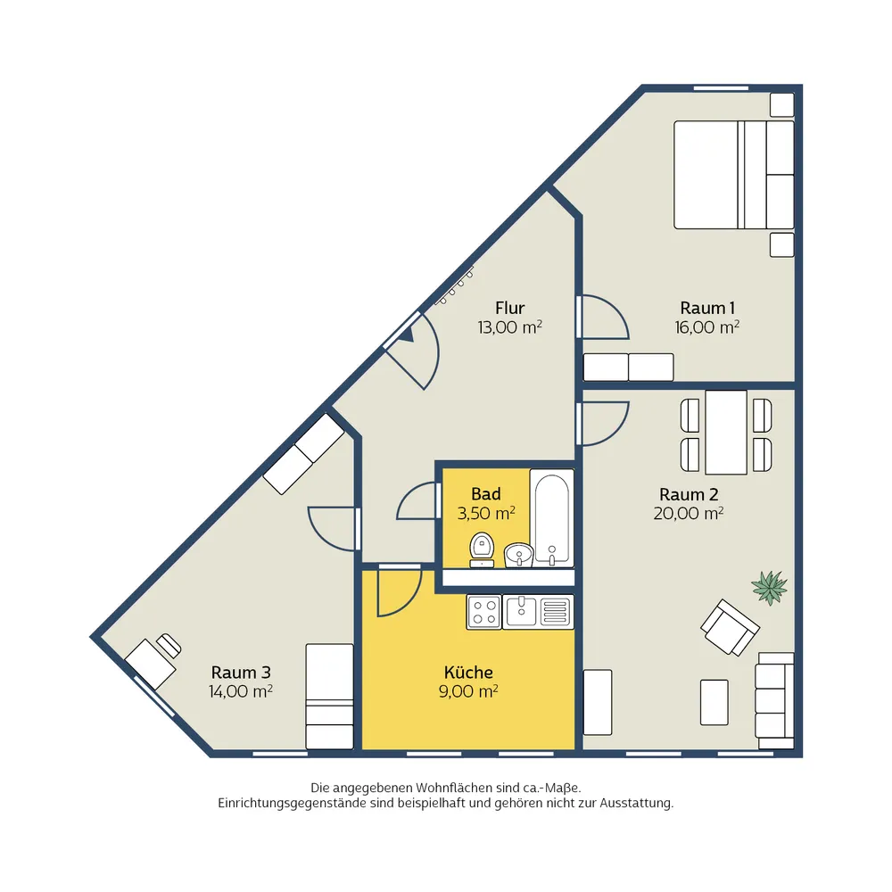 3 Zimmer Wohnung mit 76 m² in Leipzig – Bild 5