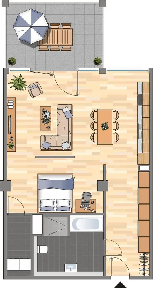 1 Zimmer Wohnung mit 81 m² in Bremen – Bild 2