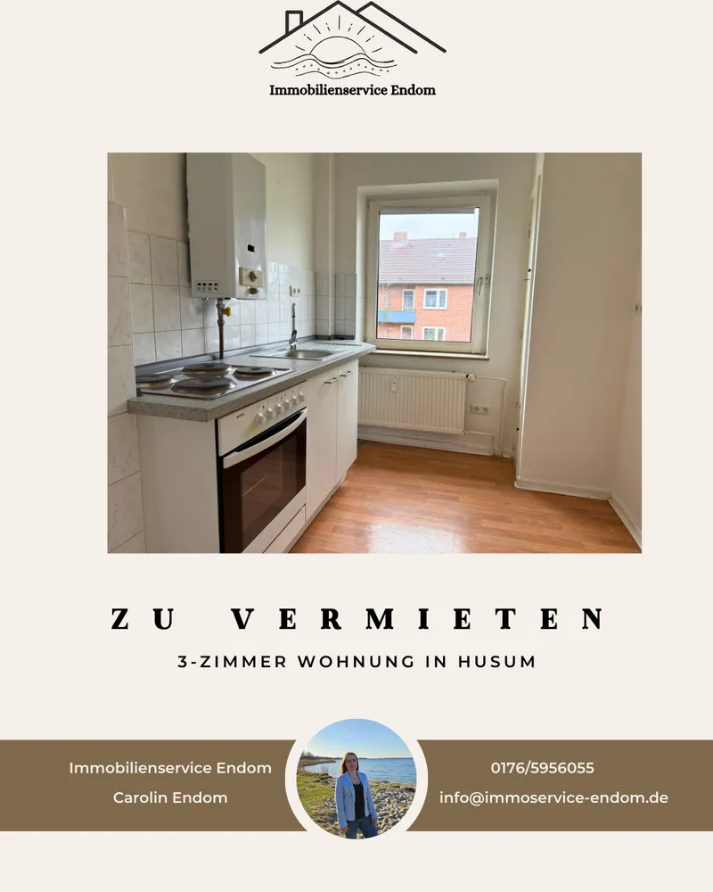 3 Zimmer Wohnung mit 60 m² in Husum – Bild 1