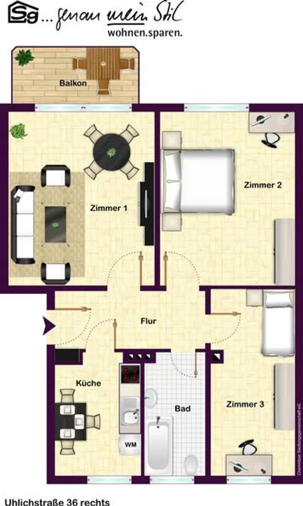 3 room apartment with 58 m² in Chemnitz – Photo 9
