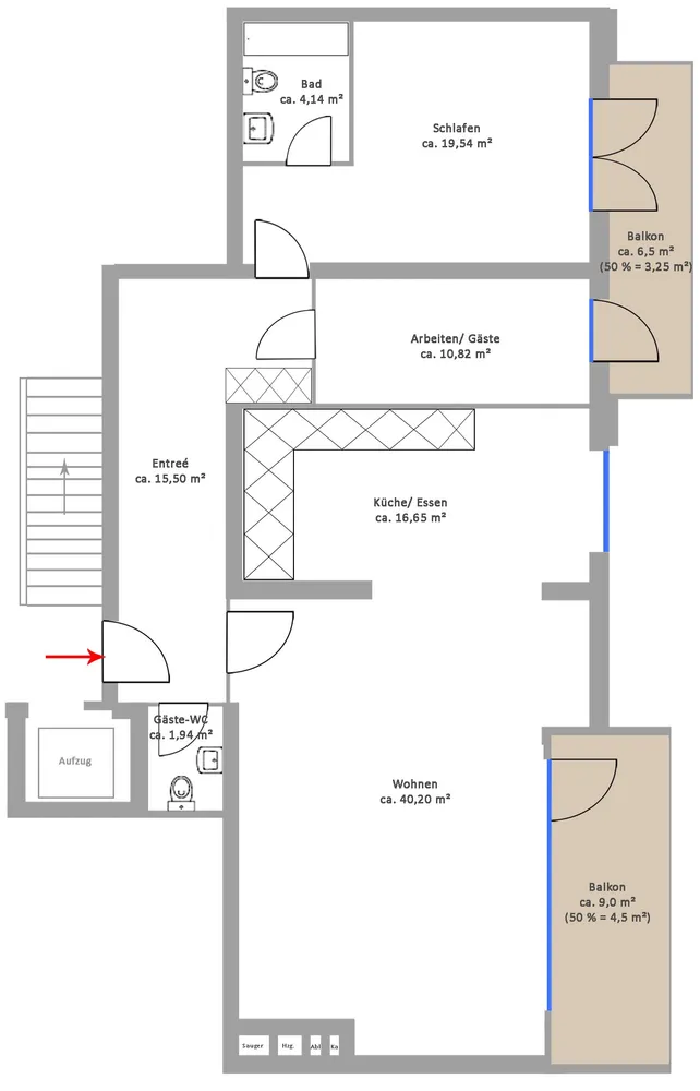 3 Zimmer Wohnung mit 117 m² in Hamburg – Bild 10