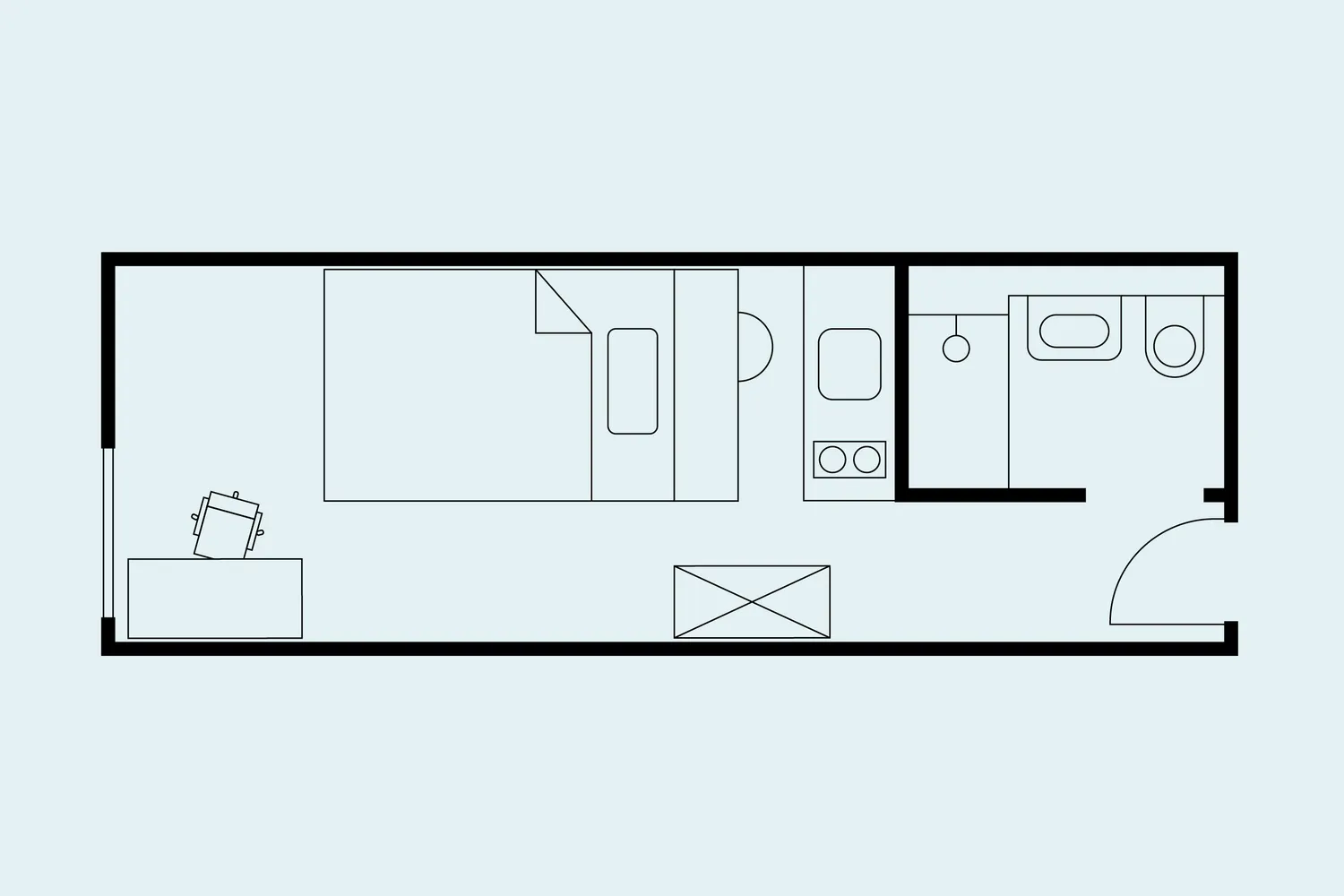 1 Zimmer Wohnung mit 20 m² in Hannover – Bild 6