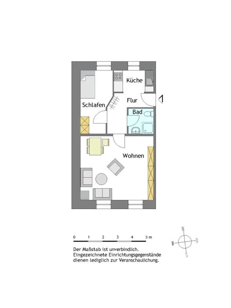 1 Zimmer Wohnung mit 44 m² in Mülheim an der Ruhr – Bild 2