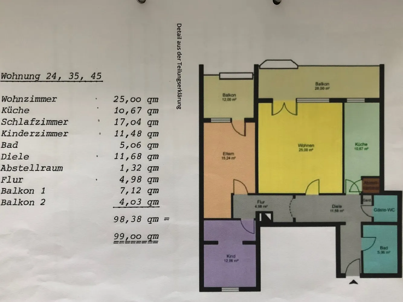 3 Zimmer Wohnung mit 99 m² in Aachen – Bild 2