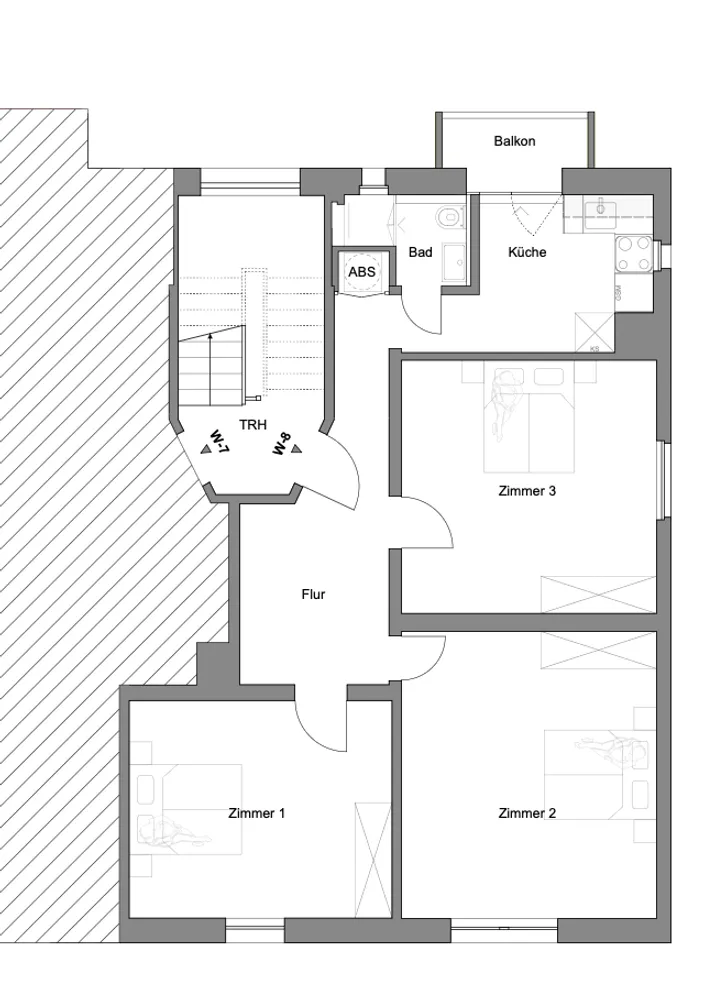 3 Zimmer Wohnung mit 70 m² in Stuttgart – Bild 1