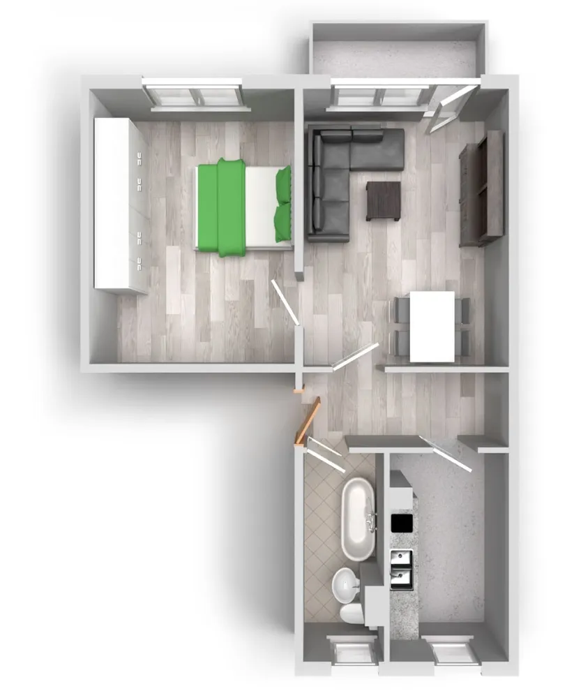 2 Zimmer Wohnung mit 50 m² in Halle (Saale) – Bild 5