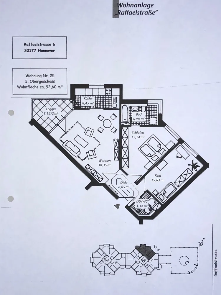3 Zimmer Wohnung mit 92 m² in Hannover – Bild 1