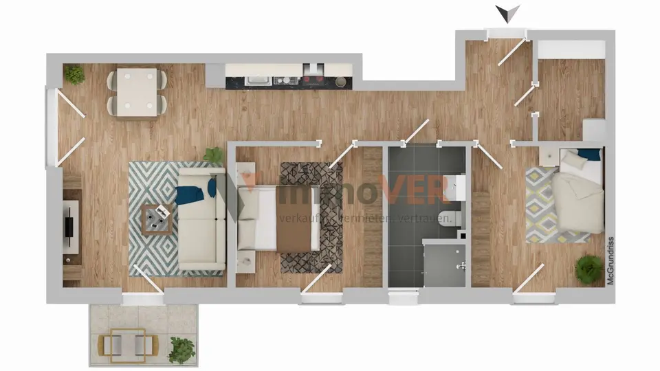 3 Zimmer Wohnung mit 75 m² in Verden (Aller) – Bild 5