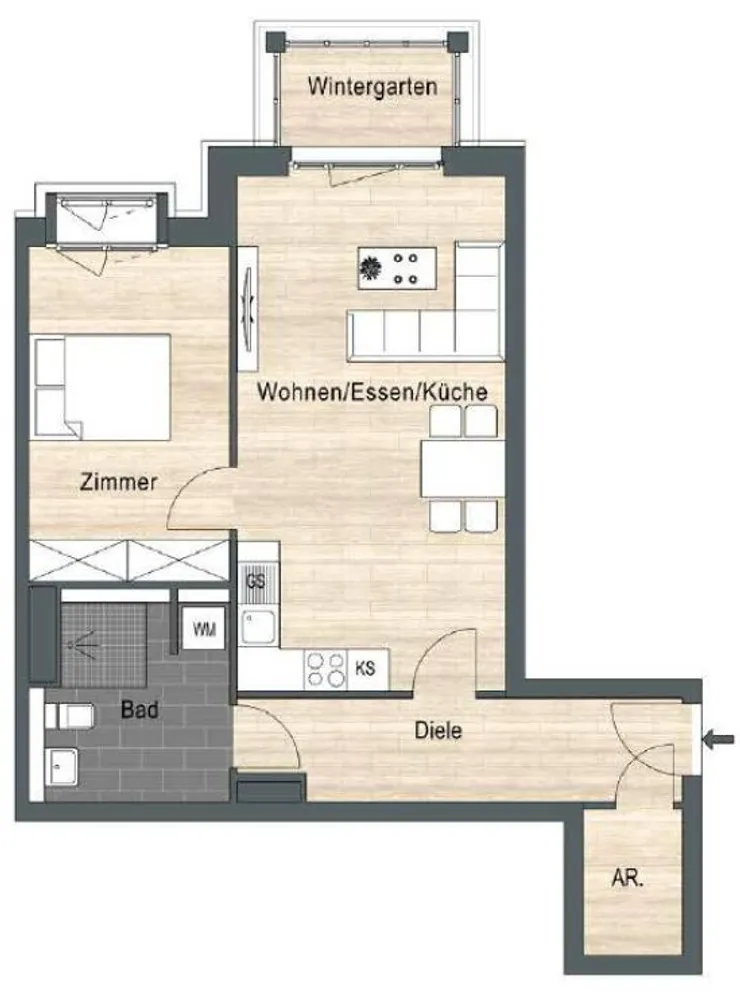 2 Zimmer Wohnung mit 68 m² in Berlin – Bild 5