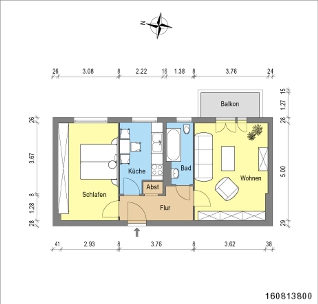 2 room apartment with 54 m² in Berlin – Photo 2
