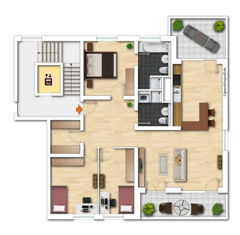 4 Zimmer Wohnung mit 121 m² in Dresden – Bild 2