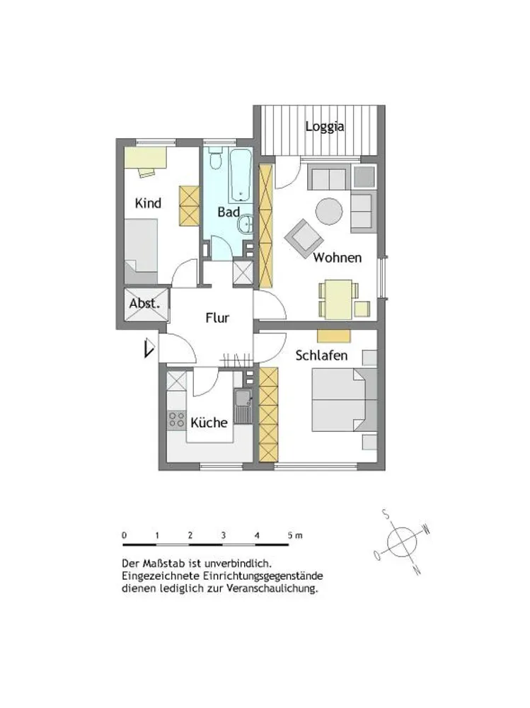 3 Zimmer Wohnung mit 62 m² in Mülheim an der Ruhr – Bild 2