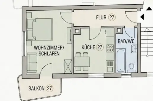 2 Zimmer Wohnung mit 80 m² in Singen – Bild 4