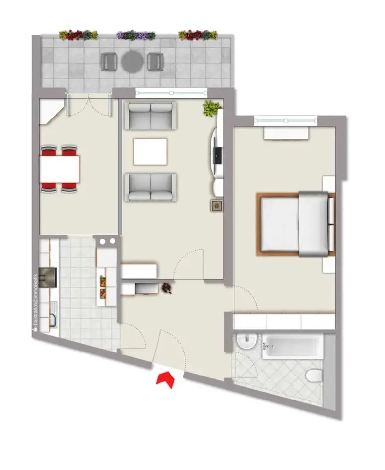 3 Zimmer Wohnung mit 66 m² in Flensburg – Bild 5