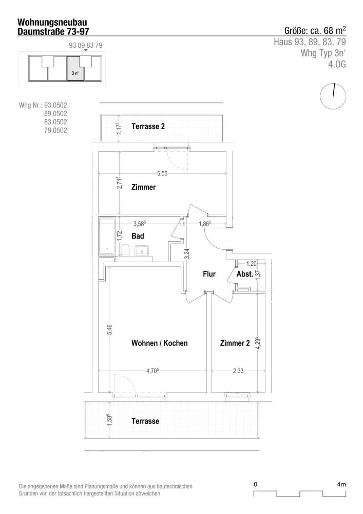 3 Zimmer Wohnung mit 69 m² in Berlin – Bild 2